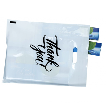 Custom wholesale plastic shopping bags with logo